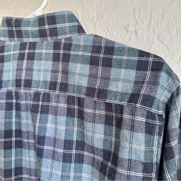 UNTUCKit Mens Plaid Flannel Long Sleeve Green Button Down Shirt Sz Medium - Picture 5 of 12